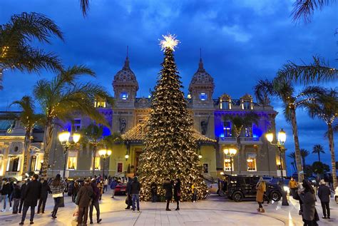 decorations in place du casino - Monaco Christmas Market : Illuminations and .